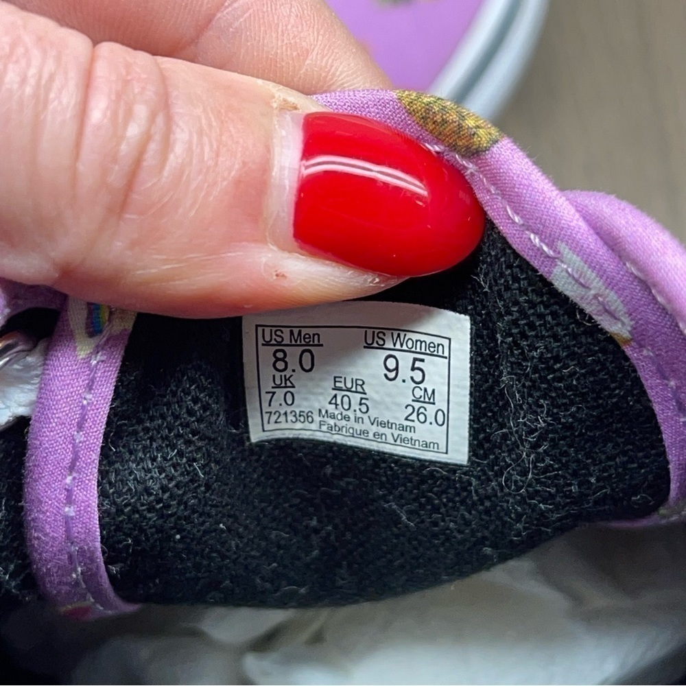 VANS Pool Vibes Dog African Violet Skateboarding Shoes Size 9.5 Women, 8 Men - Picture 9 of 10